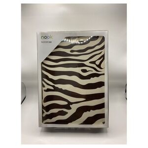 Nook HD+ Zebra Print Folio Case 9 Inch Protective Cover New